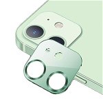 Protectie Camera Usams Metal Si Sticla Securizata Pentru iPhone 12 - Verde, Usams