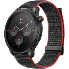 Smartwatch Huami Amazfit GTR 4, Display AMOLED 1.43", Bluetooth, GPS, Bratara nylon, Waterproof 5 ATM, Android/iOS Gri