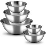 Pachet promo: set 5 boluri din inox 16, 18, 20, 22, 24 cm