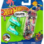 Set Hot Wheels Skate Fingerboard And Shoes Challenge Accepted - Gnarly Throwback (hng24) 
