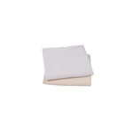 Set 2 museline din bumbac organic 100% gri si beige,  80x80 cm