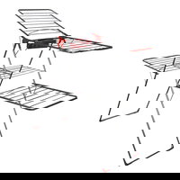 Uscator de rufe Tower, 155 x 62 x 22 cm, cadru metalic, General