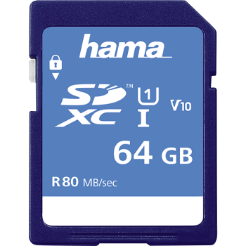 Card de memorie Hama SDXC 64GB clasa 10 UHS-I 80MB/s