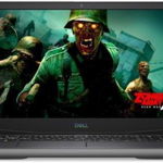 Laptop Gaming Dell Inspiron G5 5505 (Procesor AMD Ryzen 5 4600H (8M Cache, up to 4.00 GHz), 15.6" FHD 144Hz, 8GB, 256GB SSD, AMD Radeon RX 5600M @6GB, FPR, Win10 Home, Negru)