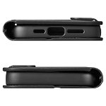 Husa cu snur Spigen Wallet S Pro compatibila cu iPhone 15 Pro Max Black, Spigen
