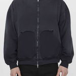 Balenciaga Ripped Pocket Tape Type Hoodie Black