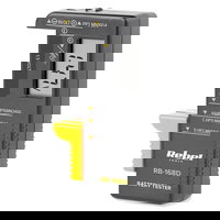 Tester digital de baterii Rebel RB-168D, compatibil 9V/AAA/AA/C/D, afisaj LCD, alimentare directa, compact si precis