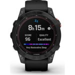 Smartwatch Garmin Fenix 7 Solar Black Carbon Grey