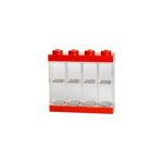 Cutie pentru 8 minifigurine LEGO®, alb - roșu