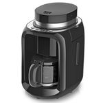 Aparat de facut si macinat cafea Pem, 600 W, 600 ml, 2 programe automate, protectie anti-picurare