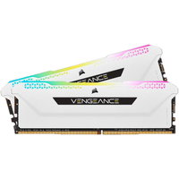 Kit Memorie Corsair Vengeance RGB Pro SL 16GB 2x8GB DDR4 3200MHz CL16 1.35V Alb cmh16gx4m2e3200c16w