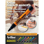 Marker pentru beton, cart rotund 1.5mm – negru, Artline