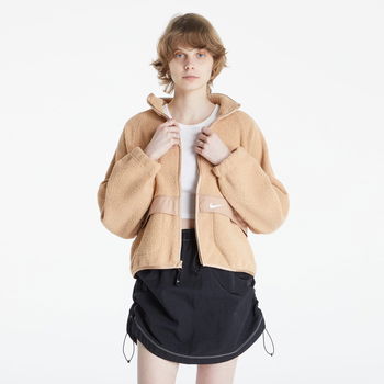 Nike Sherpa Fleece Jacket Beige, Nike