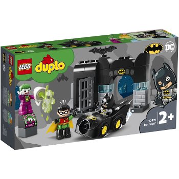LEGO 10919 DUPLO DC Batman Batcave with Batmobile & JOKER Car Toy for Toddlers from 2 Years Old