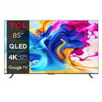 Televizor TCL QLED 85C645, 214 cm, Smart Google TV, 4K Ultra HD, Clasa G