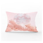 Față de pernă cu model de Crăciun Minimalist Cushion Covers Pink Ornaments, 35 x 55 cm