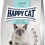 Happy Cat Sensitive Stomach & Intestines, hrana uscata, pentru pisici adulte cu sistem digestiv sensibil, 1,3 kg, punga, Happy Cat