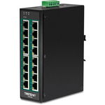 16-Port Industrial Gigabit PoE+ DIN-Rail, TRENDnet