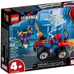 Set 52 piese, LEGO, Model Marvel Spider-Man Spider-Man Car Chase, Multicolor