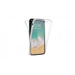 Husa 360 Grade Full Cover Silicon iPhone X Transparenta, Upzz