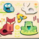 Tender Leaf Puzzle 5 Pcs Touchy Feely Animals (tl8417) 