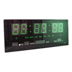 Ceas Electronic Perete Afisaj Digital Verde Led, Termometru, Calendar, OEM