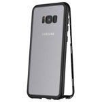 Husa Samsung Galaxy S8 Magnetica 360 grade Black, Perfect Fit cu spate de sticla securizata premium + folie de protectie gratis, MyStyle