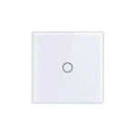 Intrerupator Touch Smart Home, 86 x 86 x 7 mm, sticla securizata, alb, masterLED