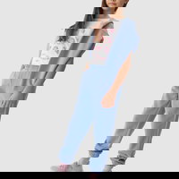 Pantaloni jogger de trening pentru fete - denim, 4F Sportswear