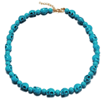 Colier turquoise, cu margele, Romi C14