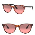 Ochelari Femei Ray-Ban 55mm Square Sunglasses RED HAVANA
