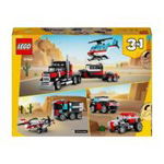 LEGO Creator 3in1: Camioneta-platforma cu elicopter 31146, 7 ani+, 270 piese