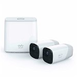 Kit supraveghere video eufyCam Security wireless, HD 1080p, IP66, Nightvision, 2 camere video, 0