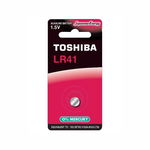 Baterie TOSHIBA LR41 1.5V alcalina Blister 1buc echivalent 192 GP192 V3GA AG3 L736, TOSHIBA