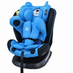 Scaun Auto TWT Plus DELUXE BUF BOOF iSIZE UrsBlue cu Isofix rotativ 360 grade 40-150 cm, BUF BOOF