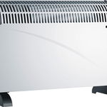 Radiator electric N'OVEEN CH6000 cu ventilator Turbo si temporizator, 2000 W, 3 trepte de putere, Alb