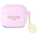 Guess GUA3LSC4EU Silicone Charm 4G compatibila cu Apple AirPods 3 Mov