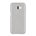 Husa de protectie, Glitter Case, Samsung Galaxy J6, Argintiu, OEM