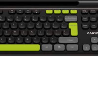 Kit  Canyon CNS-HSETW5BG, Tastatura, USB Wireless + Mouse Optic, USB Wireless (Multicolor), Canyon