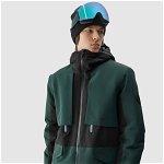 Geacă de snowboard membrana 10000 pentru bărbați - verde, 4F Sportswear