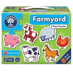 Set 6 puzzle Ferma (2 piese) FARMYARD, Orchard Toys, 1-2 ani +, Orchard Toys