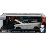 Set masinuta 1957 Chevy Suburban si figurina Frankenstein, JadaToys, 