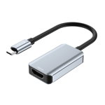 Adaptor video TECH-PROTECT UltraBoost, USB-C tata - HDMI mama, 4K, 60Hz, Aluminiu, Gri, TECH-PROTECT