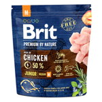 Brit Premium By Nature, Junior Medium Breed, M, Pui, hrană uscată câini junior, 1kg, Brit