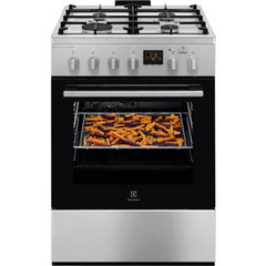 Aragaz electric / gaz Electrolux LKK660220X, 4 arzatoare gaz, cuptor electric, 11 functii, ventilator, grill, SteamBake, AirFry, aprindere electrica, dispozitiv siguranta arzatoare plita, timer, latime 60 cm, argintiu Aragaz electric / gaz Electrolux LKK660220X, 4 arzatoare gaz, cuptor electric, 11 functii, ventilator, grill, SteamBake, AirFry, aprindere electrica, dispozitiv siguranta arzatoare plita, timer, latime 60 cm, argintiu