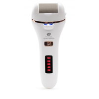 Pila Electrica pentru Talpi si Calcaie Go Smooth 60 Second PEDI4 2 Capete Interschimbabile IPX5 Incarcare USB Alb, Rio Beauty