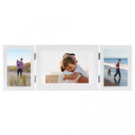 Ramă foto triplă, colaj, alb, 22x15 cm + 2 x (10x15 cm), Casa Practica