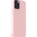 Husa de protectie Lemontti Silicon Soft Slim pentru Iphone 12 Pro Max, Pink Sand