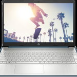 Laptop HP 15.6'' 15s-eq2024nq, FHD IPS, Procesor AMD Ryzen™ 5 5500U (8M Cache, up to 4.0 GHz), 8GB DDR4, 256GB SSD, Radeon, Free DOS, Spruce Blue