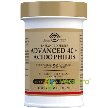 Advanced 40+ Acidophilus(Probiotice) 60cps Vegetale, SOLGAR